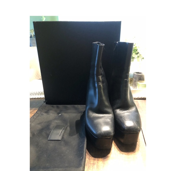 Alexander Wang Shoes - Black Alexander Wang Platform Ankle Boots